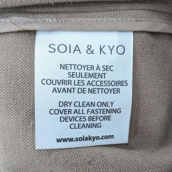 Soia & Kyo Women's Tan Longline Drape Sweater Vest Size Large - Picture 3 of 4